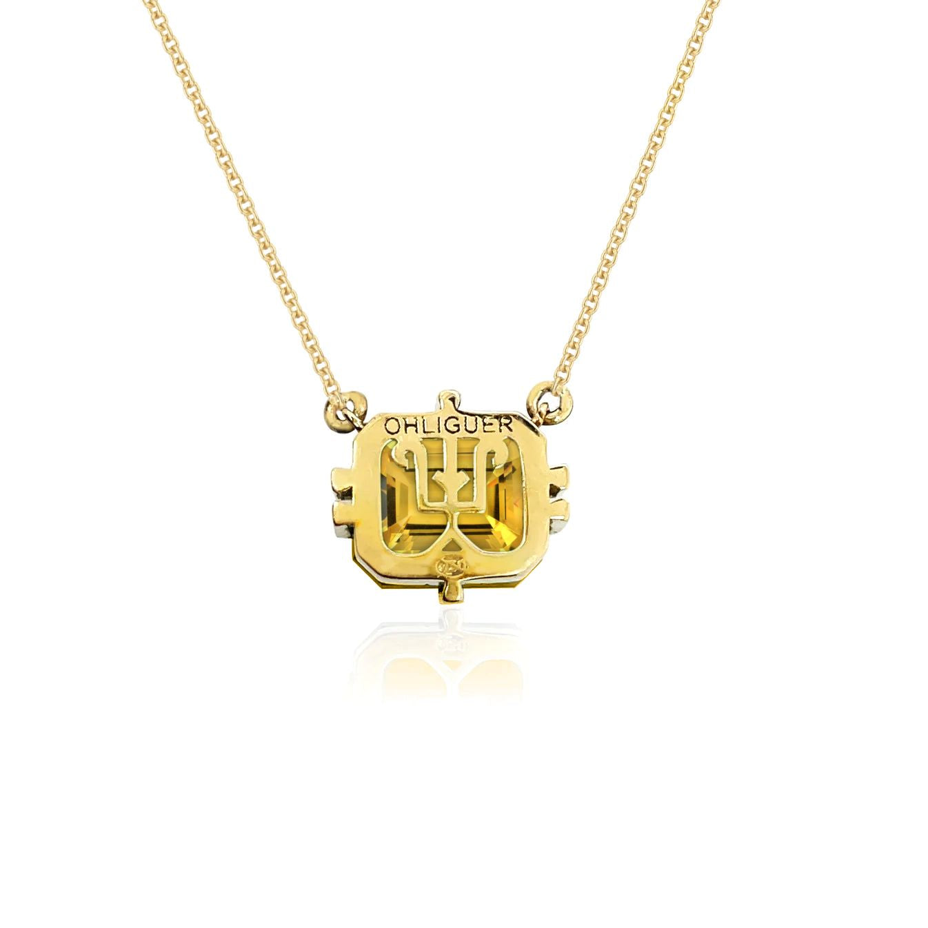Bold 2ct Citrine Icon pendant