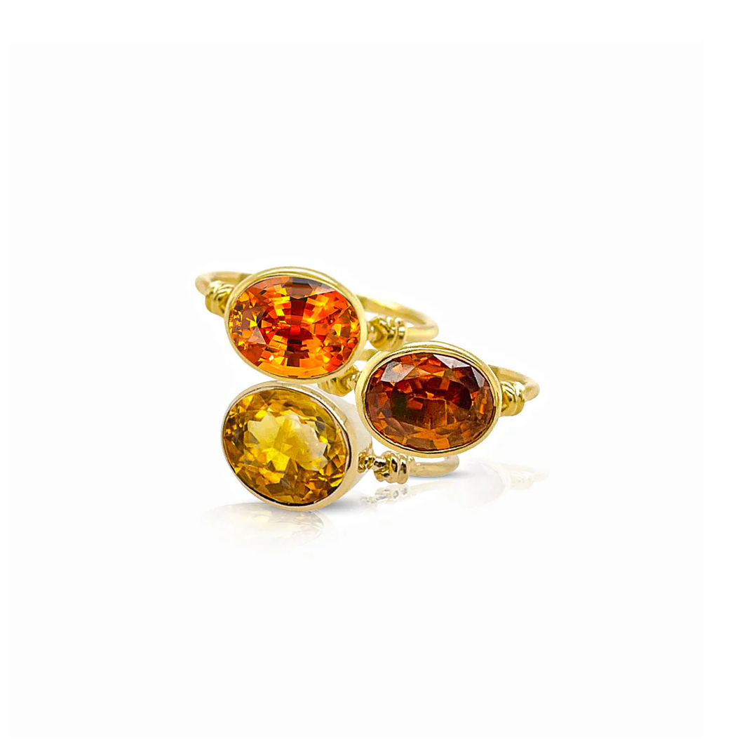 Trio of Love Knots in 18ct Yellow Gold