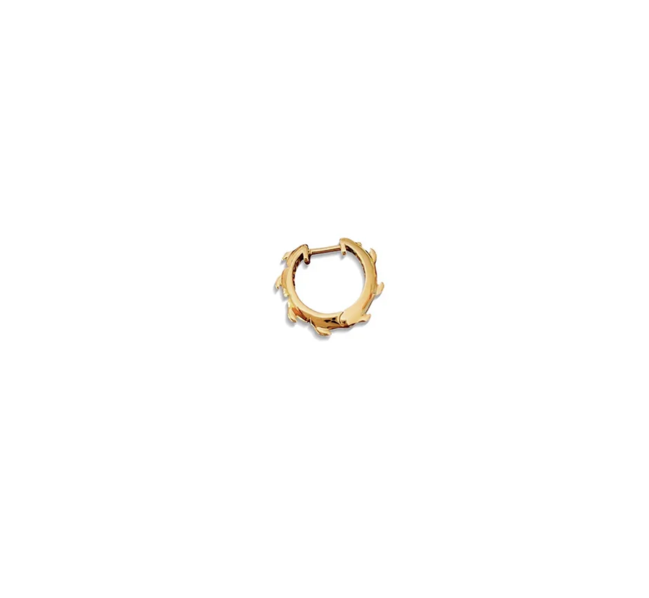 Croc Tail Single Huggie in 18ct Yellow Gold