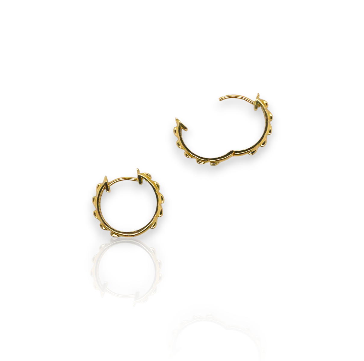 Slider Croc Hoop in 18ct yellow gold
