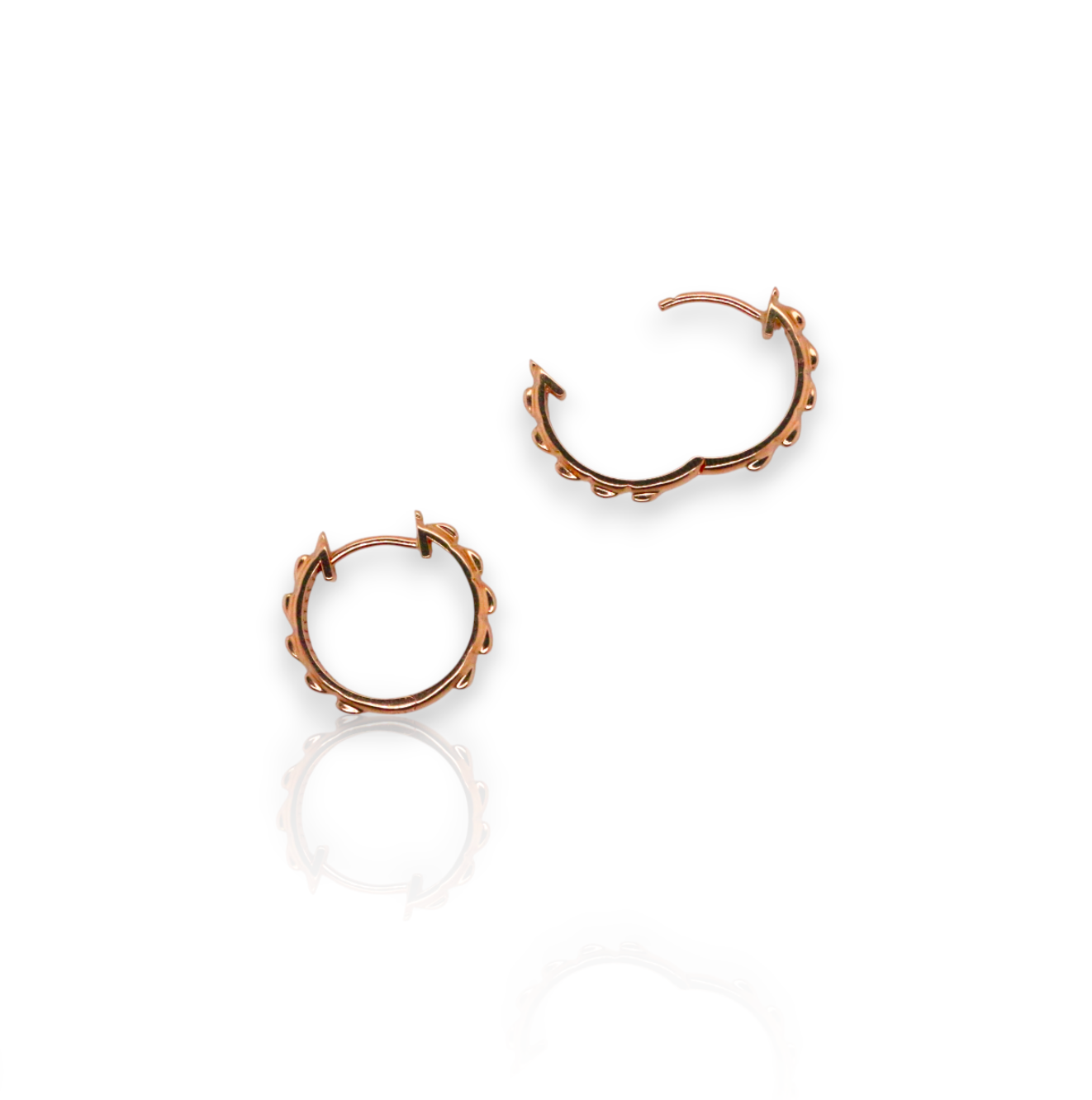 Slider Croc Hoop in 18ct rose gold