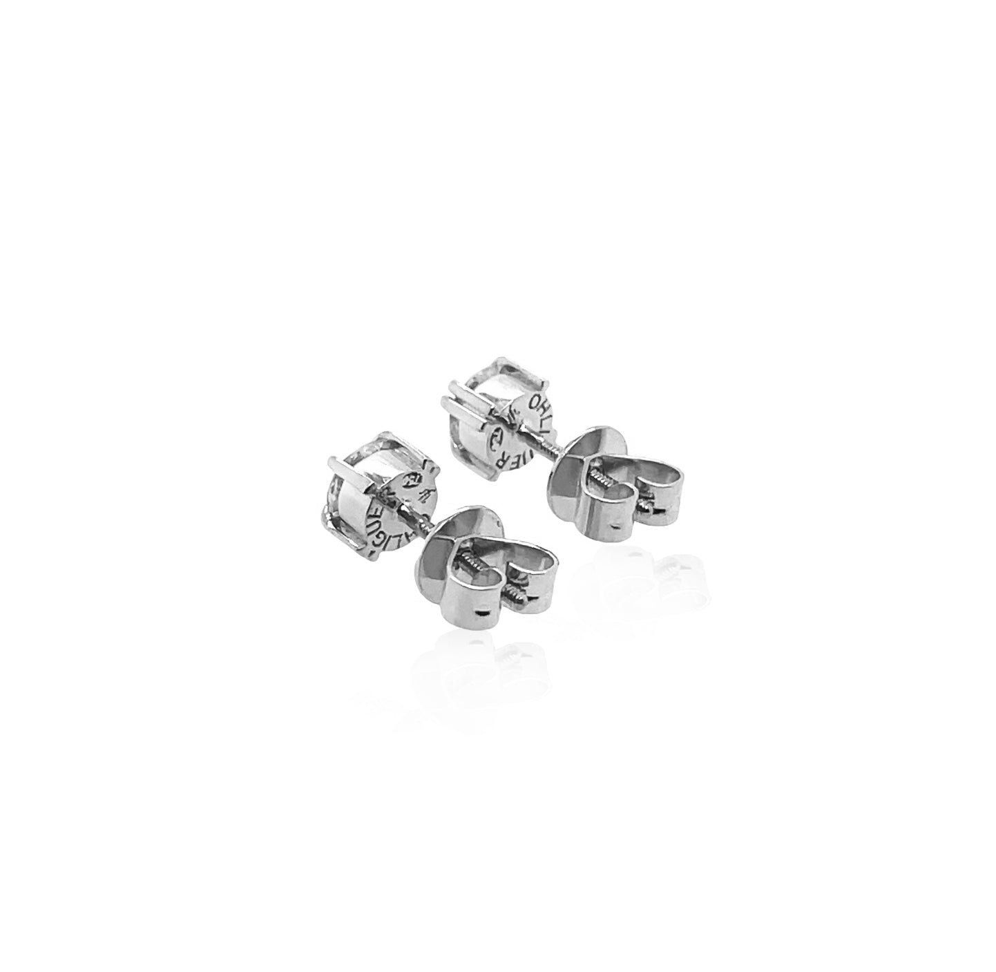 Bold Icon diamond studs in 18ct white gold