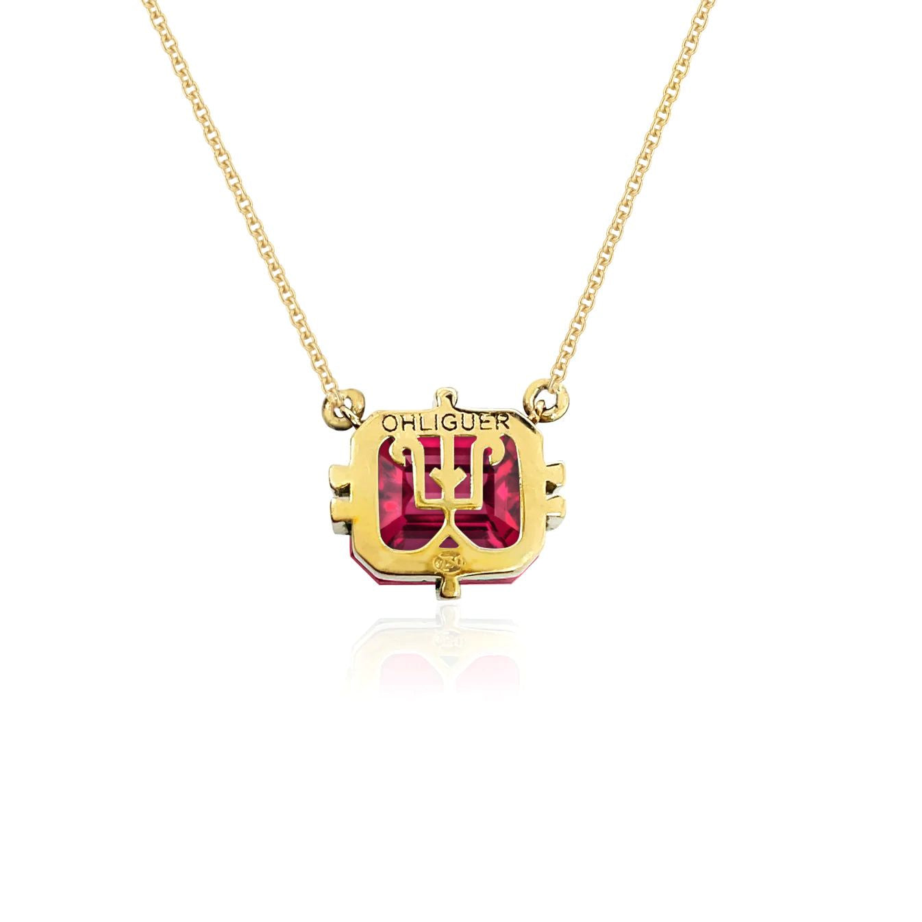 Bold 2ct Rubelite Icon pendant