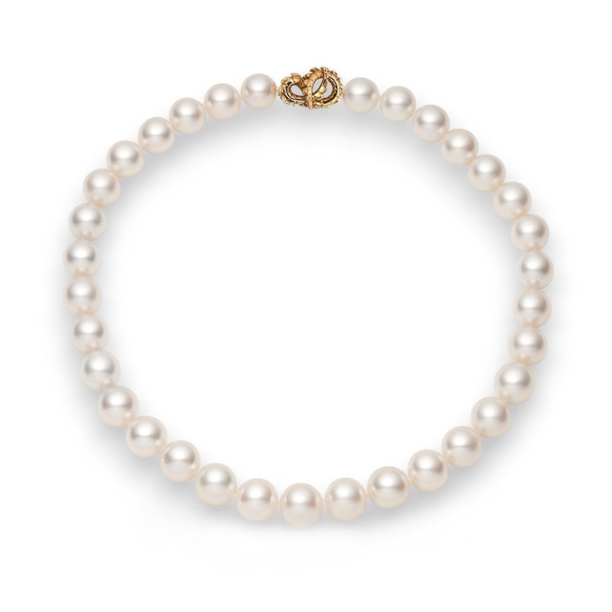 Lover's Croc Pearl Collar with South Sea Pearls in 18ct Rose Gold