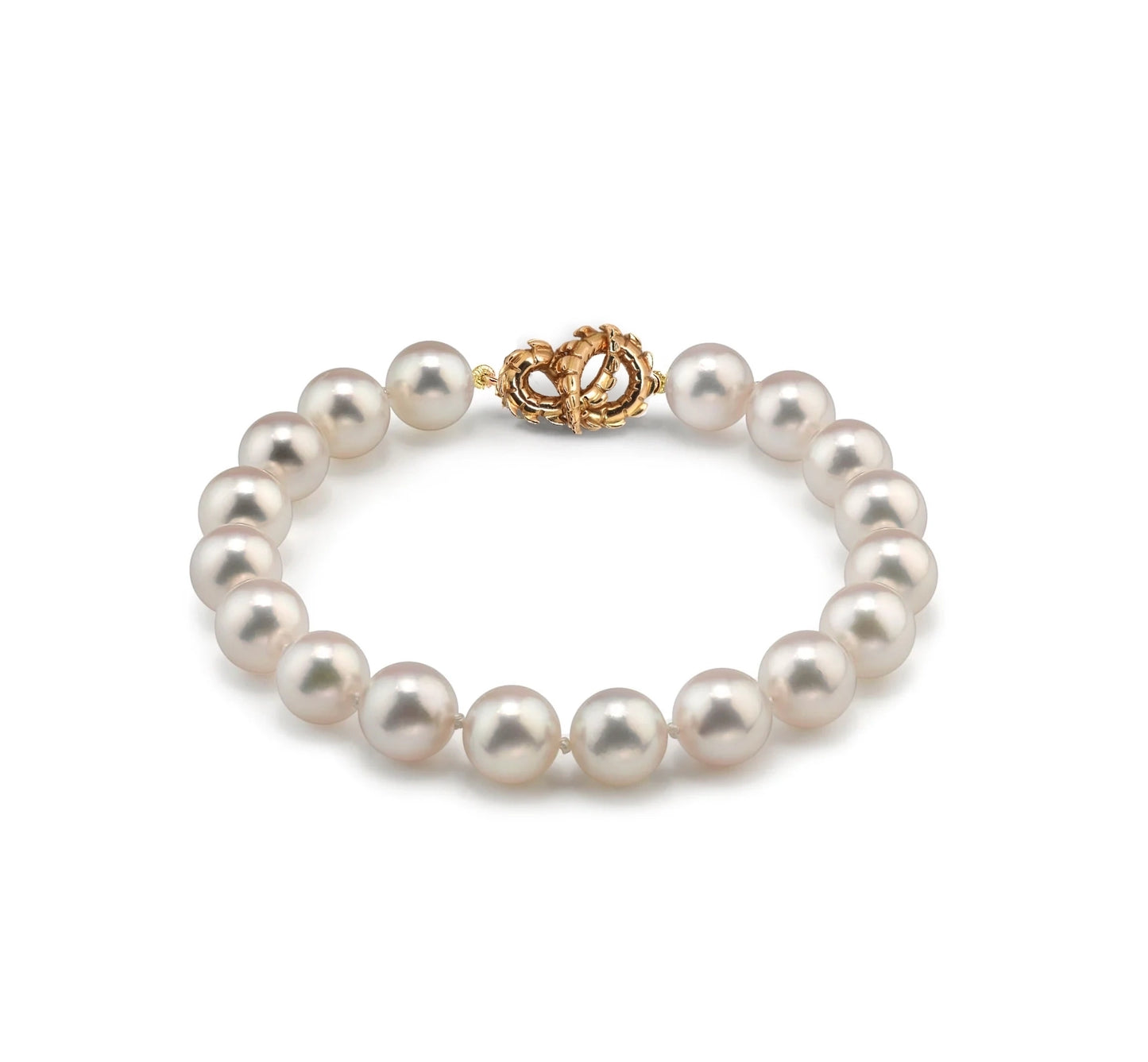 Lover's Croc Tail Cuff with South Sea Pearls in 18ct Rose Gold