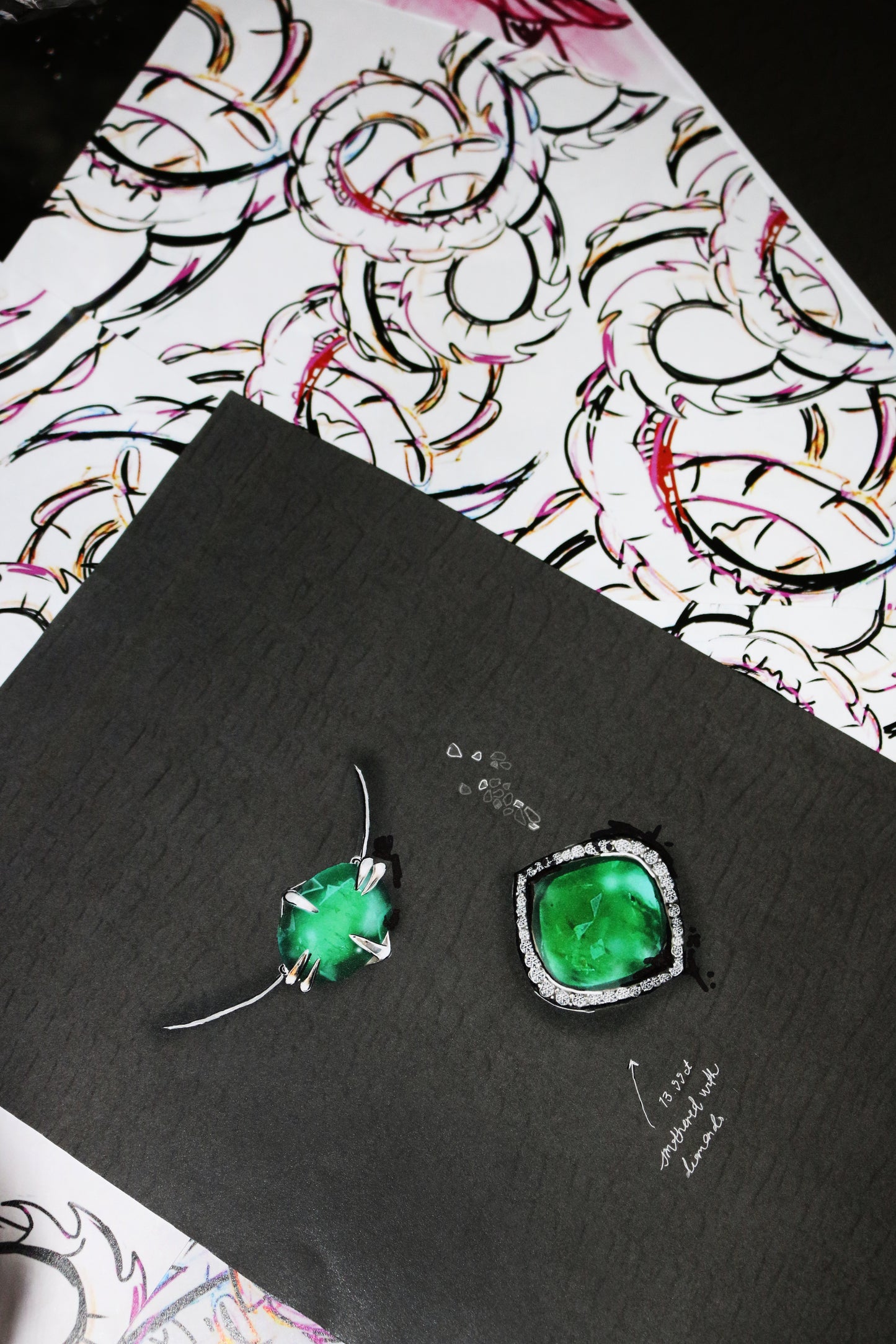 Bold 13.55ct Oval Cut Emerald Icon Pendant