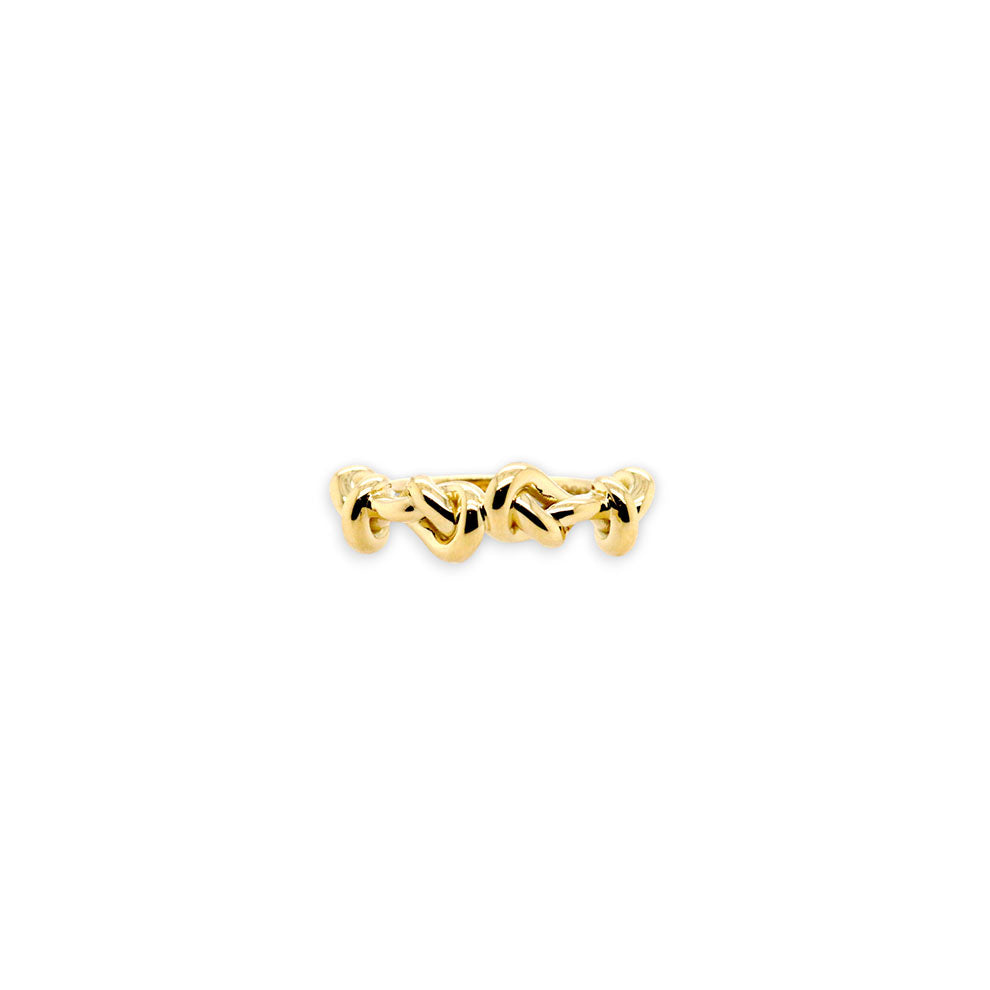 Quad Knot Ring in 18ct Yellow Gold