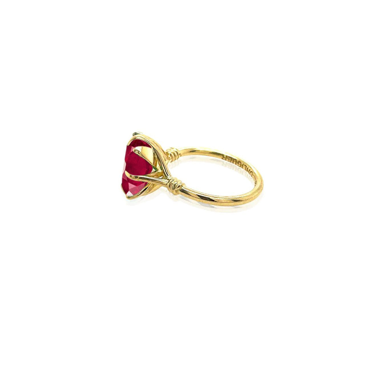 1ct Forget Me Knot Ruby ring with Petals