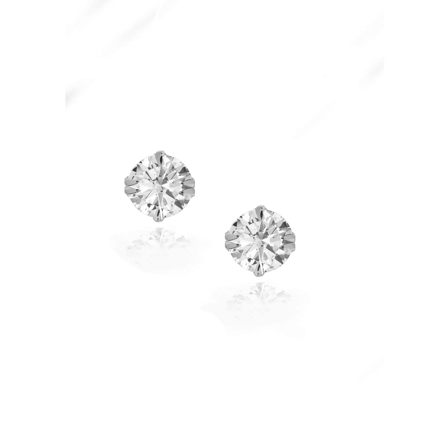 Bold Icon diamond studs in 18ct white gold