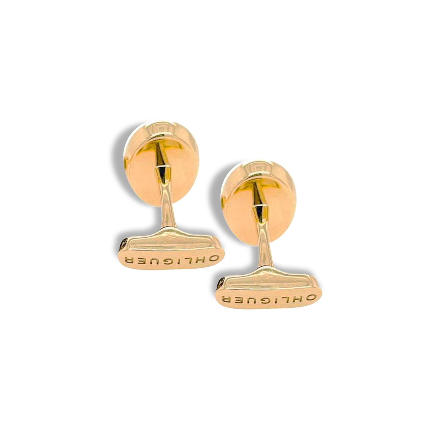 Namesake Cufflinks with Onyx and 18ct Yellow Gold