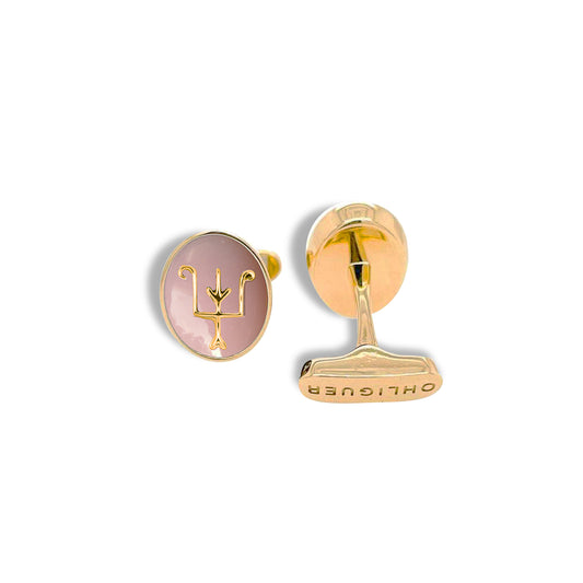 Namesake Cufflinks with Opal and 18ct Yellow Gold