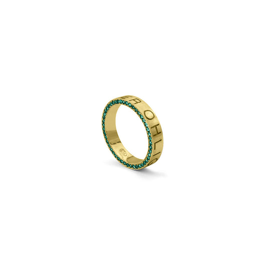Namesake ring in 18ct Yellow Gold and Emeralds