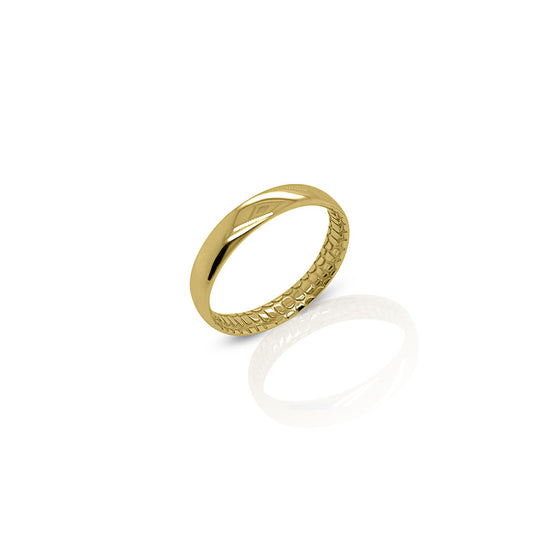 Croc band in 18ct Yellow Gold
