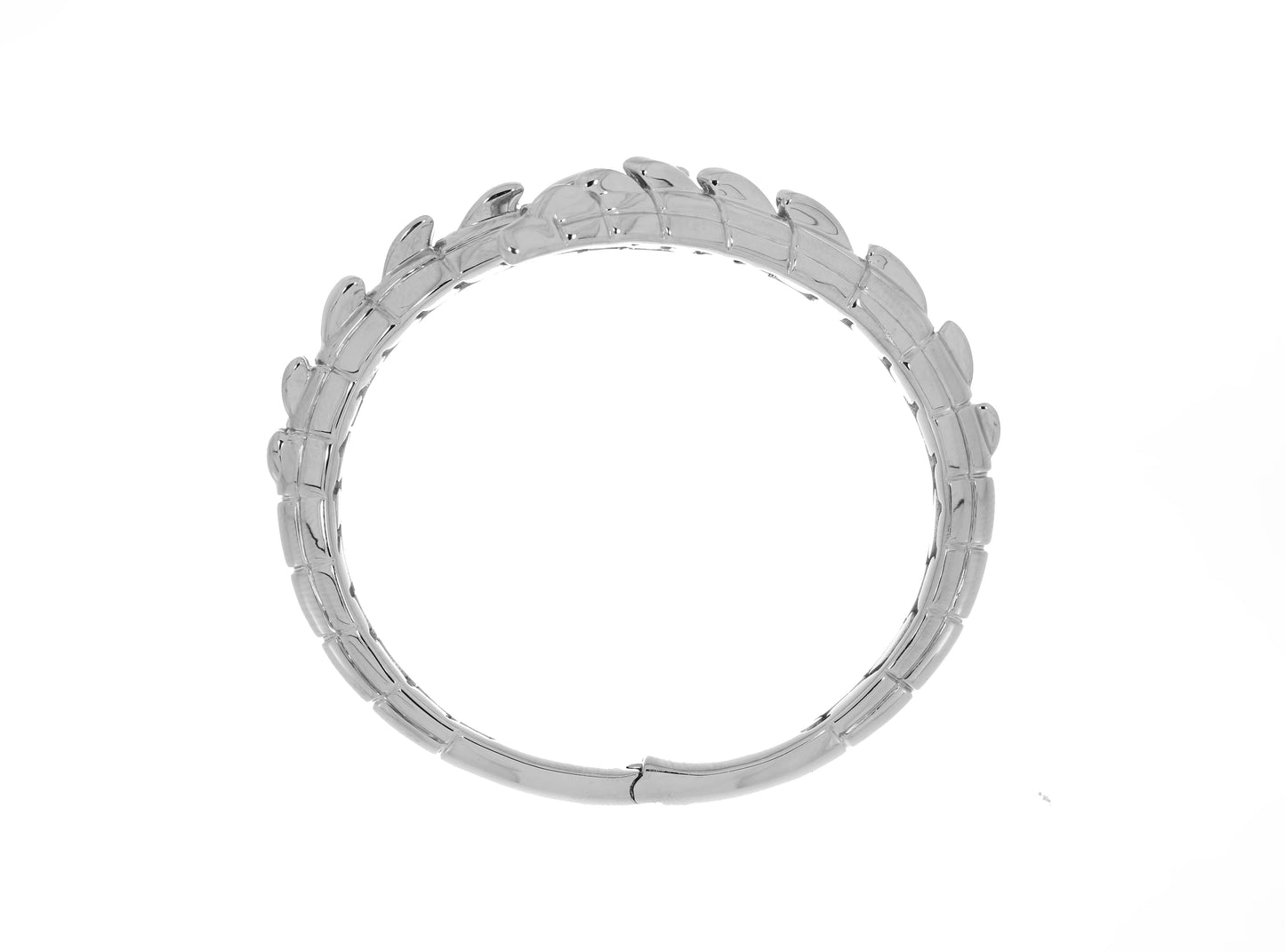 Croc Tail cuff in 18ct White Gold