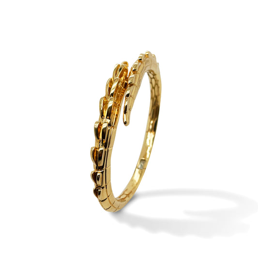 Croc Tail cuff in 18ct Yellow Gold