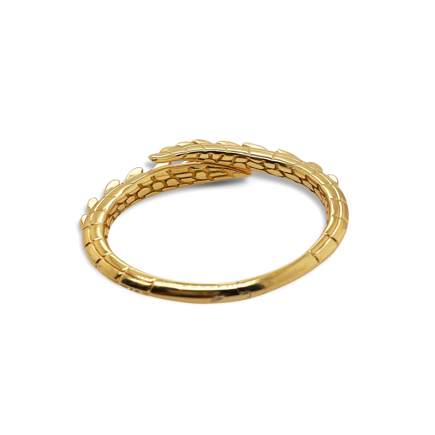 Croc Tail cuff in 18ct Yellow Gold