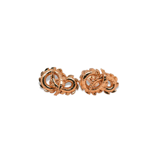 Lovers Croc Tail earrings in 18ct Rose gold