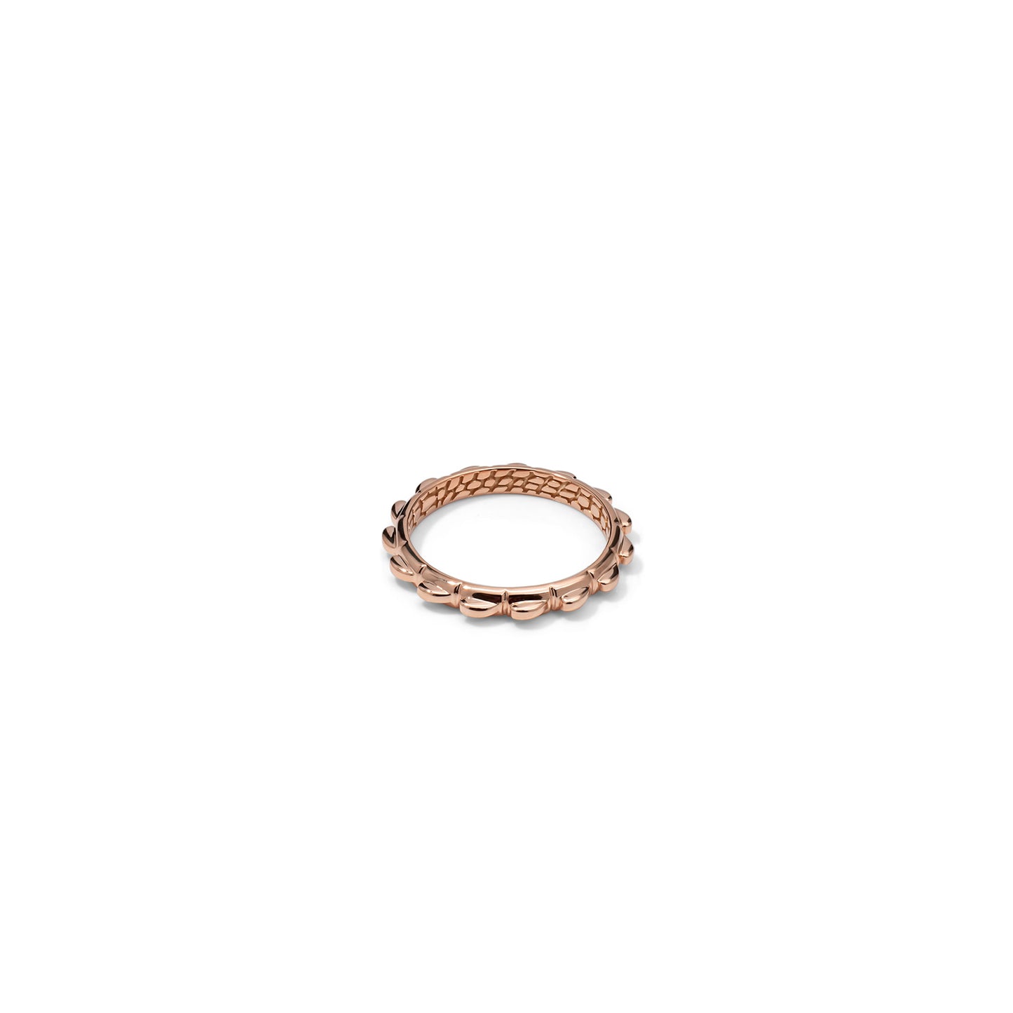 Croc Tail Stacker ring in 18ct Rose gold
