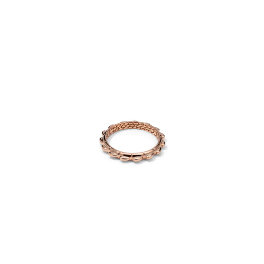 Croc Tail Stacker ring in 18ct Rose gold