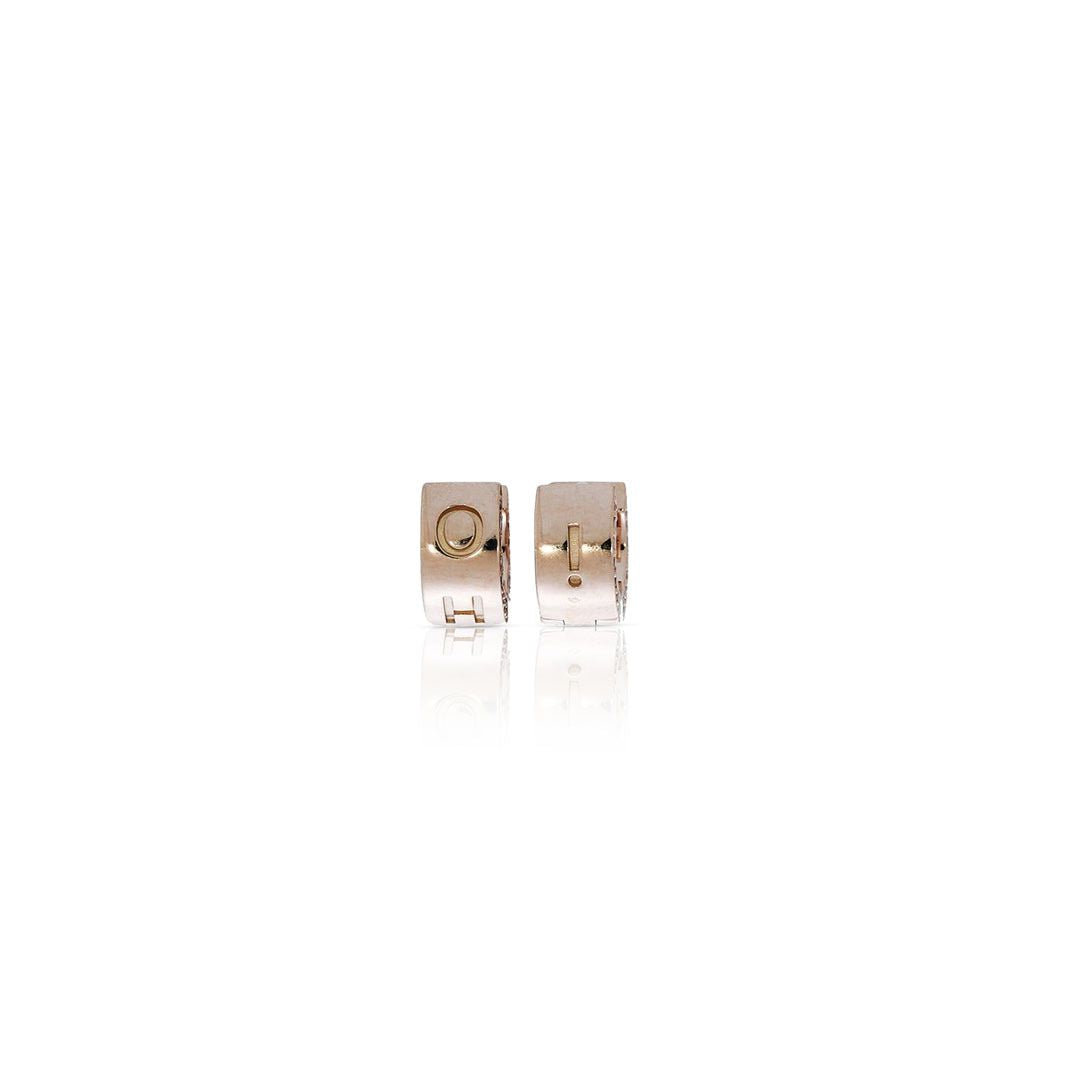 OH! Namesake Ruby Huggies in 18ct Rose Gold