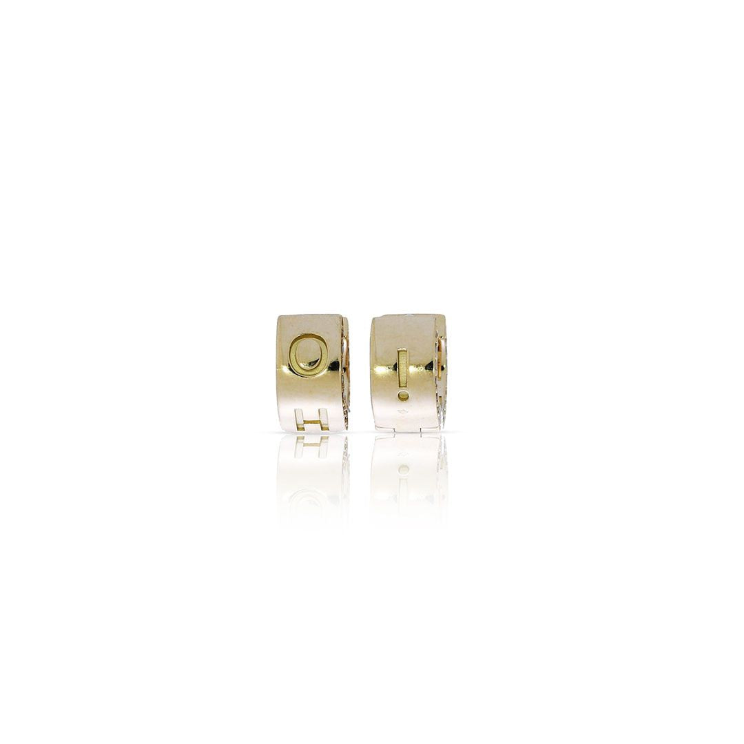 OH! Namesake Emerald Huggies in 18ct Yellow Gold
