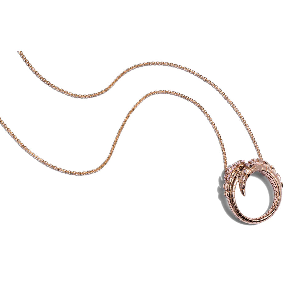Croc Tail pendant in 18ct Rose Gold with Pink Argyle Diamonds