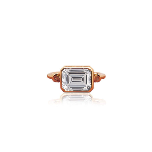 Forget Me Knot Diamond ring in 18ct Rose Gold