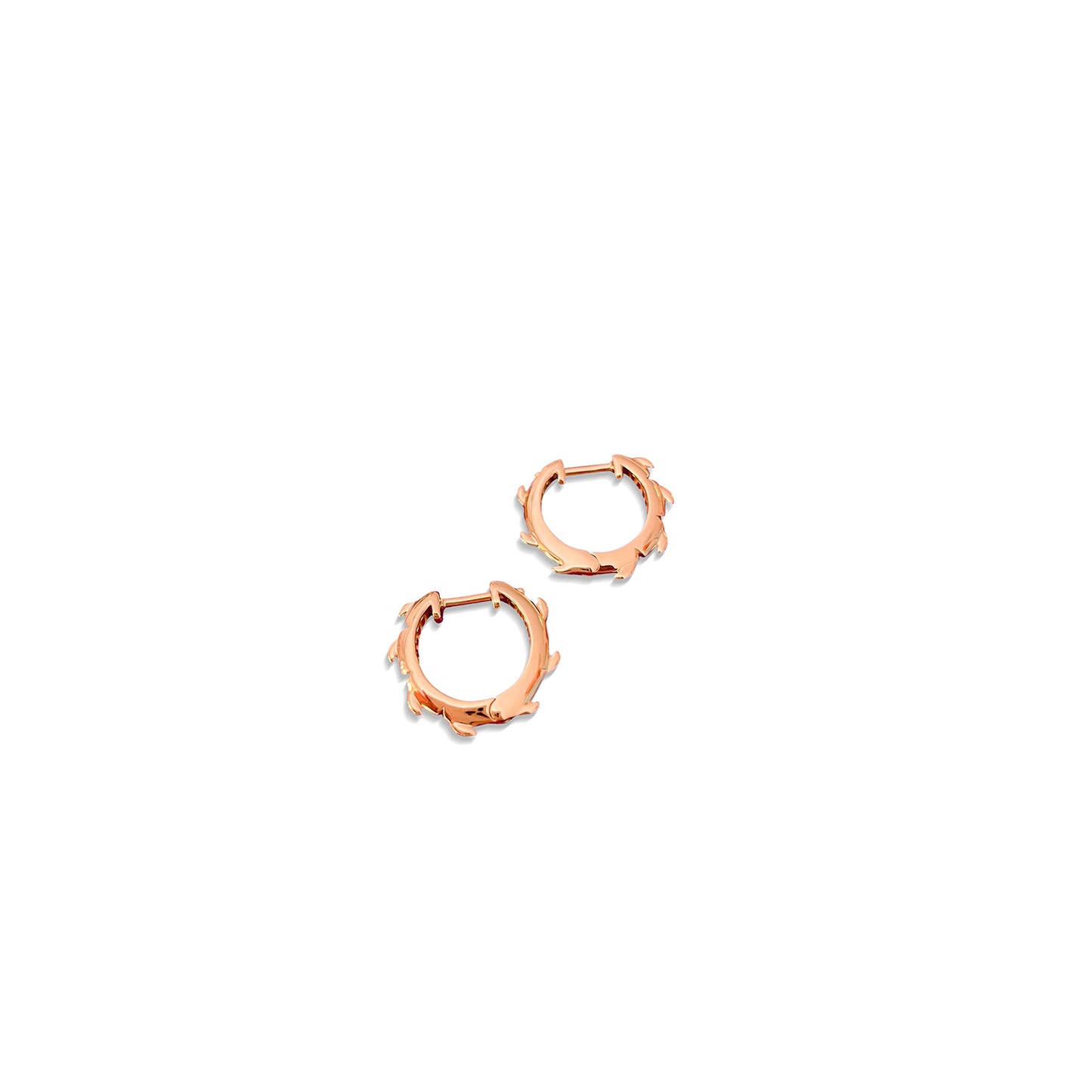 Croc Tail Huggies in 18ct Rose gold