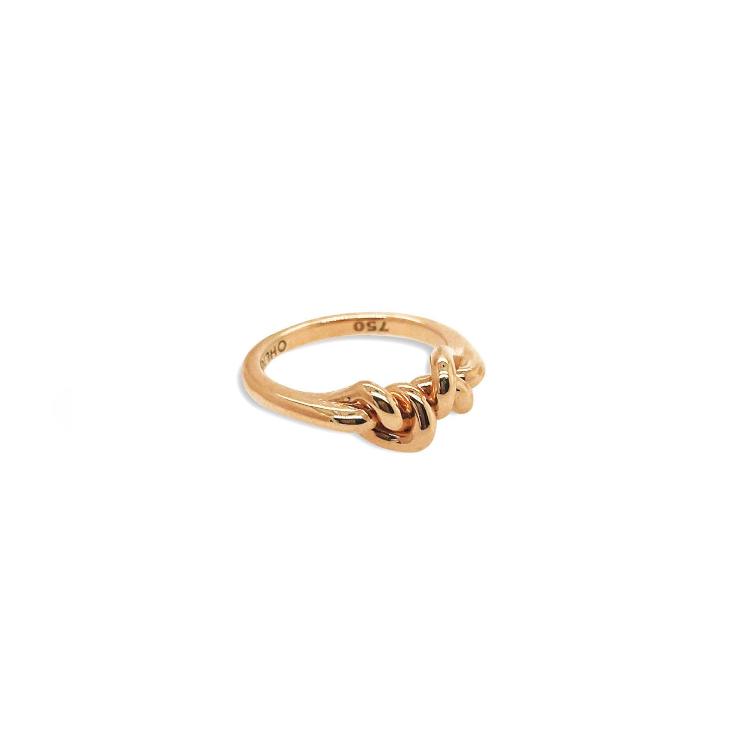 Double Love Knot ring in 18ct Rose Gold