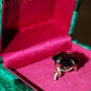 Forget Me Knot Onyx ring with Diamonds in 18ct white gold