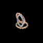 Croc Tail Stacker ring in 18ct Yellow Gold