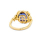 5ct Forget Me Knot Tanzanite ring in 18ct Yellow gold
