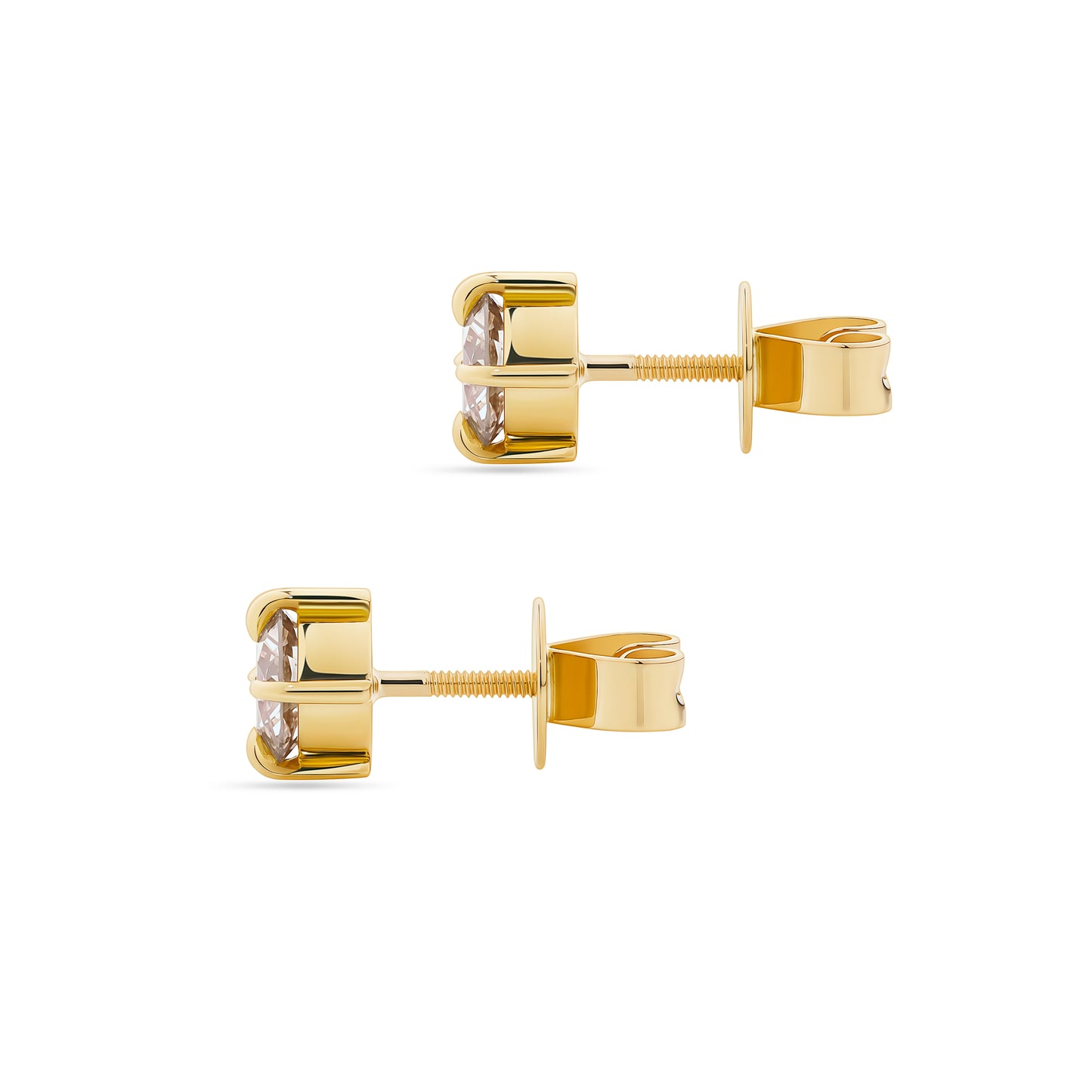 Bold Icon diamond studs 0.80ct in 18ct yellow gold