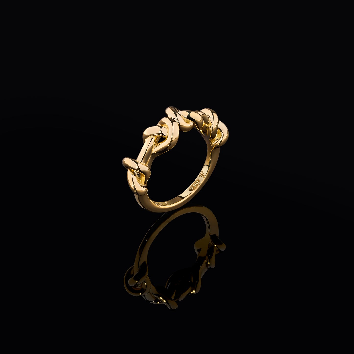 Quad Knot Ring in 18ct Yellow Gold