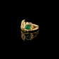Lover's Croc ring in Tsavorite and 18ct Yellow Gold