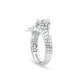 1.23ct Old European Cut Diamond Croc Tail Ring in 18ct White Gold