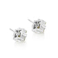 Icon Croc 5.32cts Antique Princess Cut Diamond Stud Earrings in Platinum