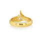 Yellow Diamond Croc Tail Ring