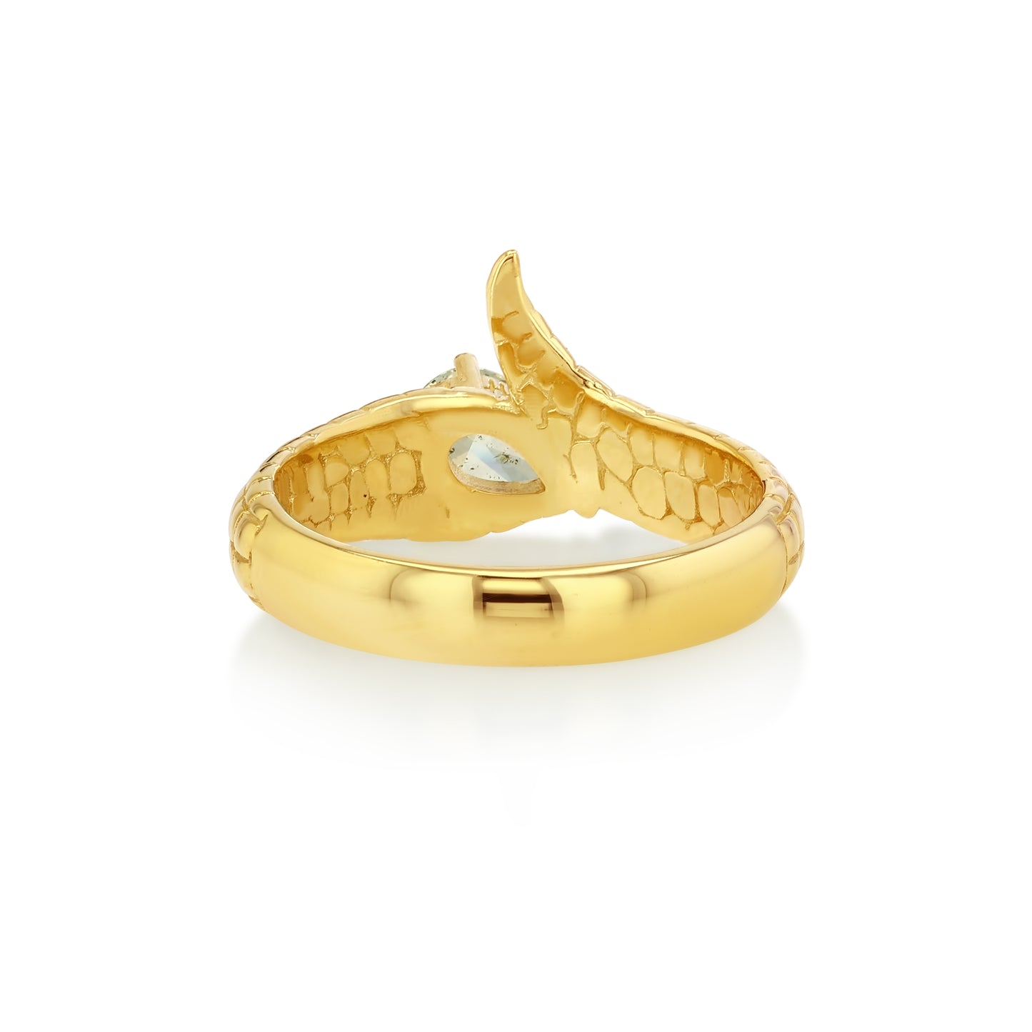 Yellow Diamond Croc Tail Ring
