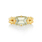 3.02ct Antique Emerald Cut Diamond Reef Knot Ring