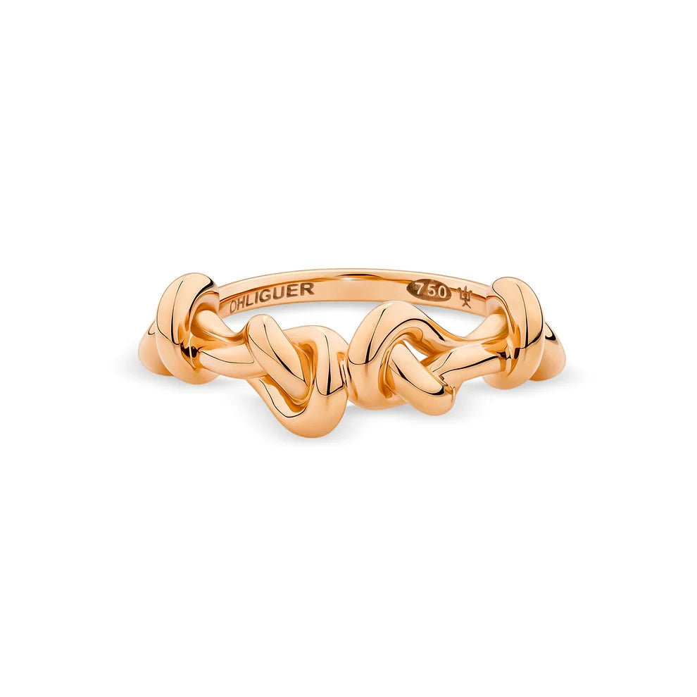 Quad Knot Ring in 18ct Rose Gold