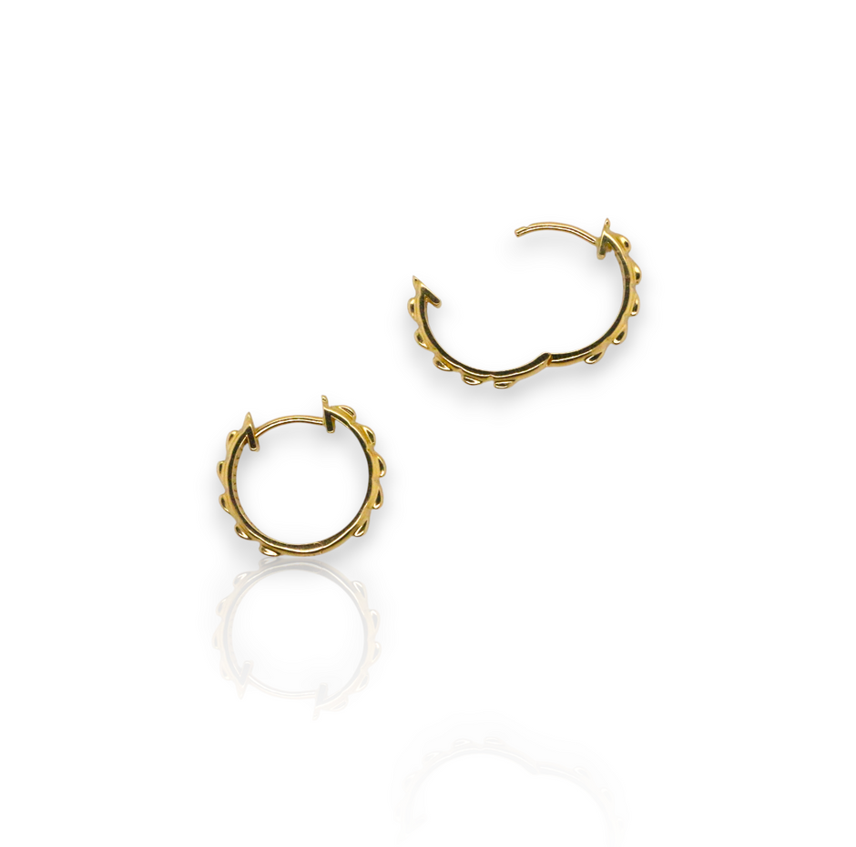 Slider Croc Hoop in 18ct yellow gold