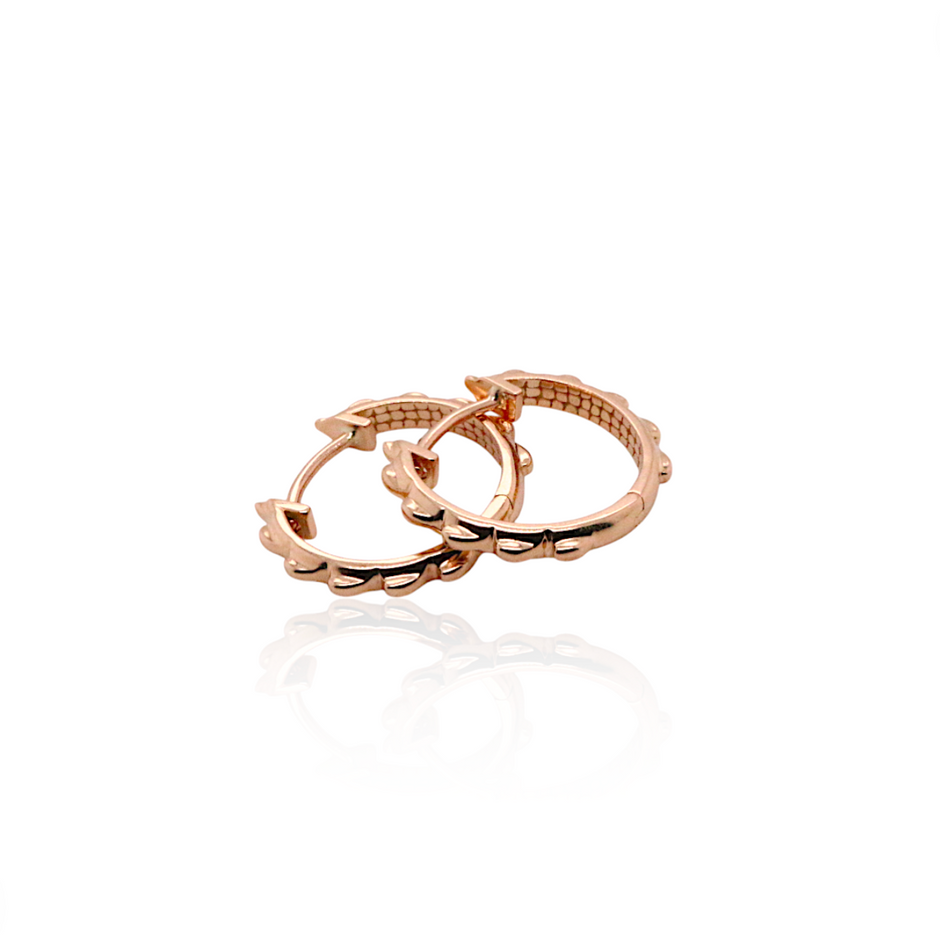 Slider Croc Hoop in 18ct rose gold