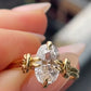 1.30ct Old European Cut Diamond Reef Knot ring in 18ct Yellow Gold