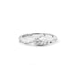 Croc Tail Ring Slender in 18ct White Gold & Diamonds