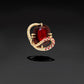One of a Kind 15ct Rubelite and Ruby One Of A Kind Brooch