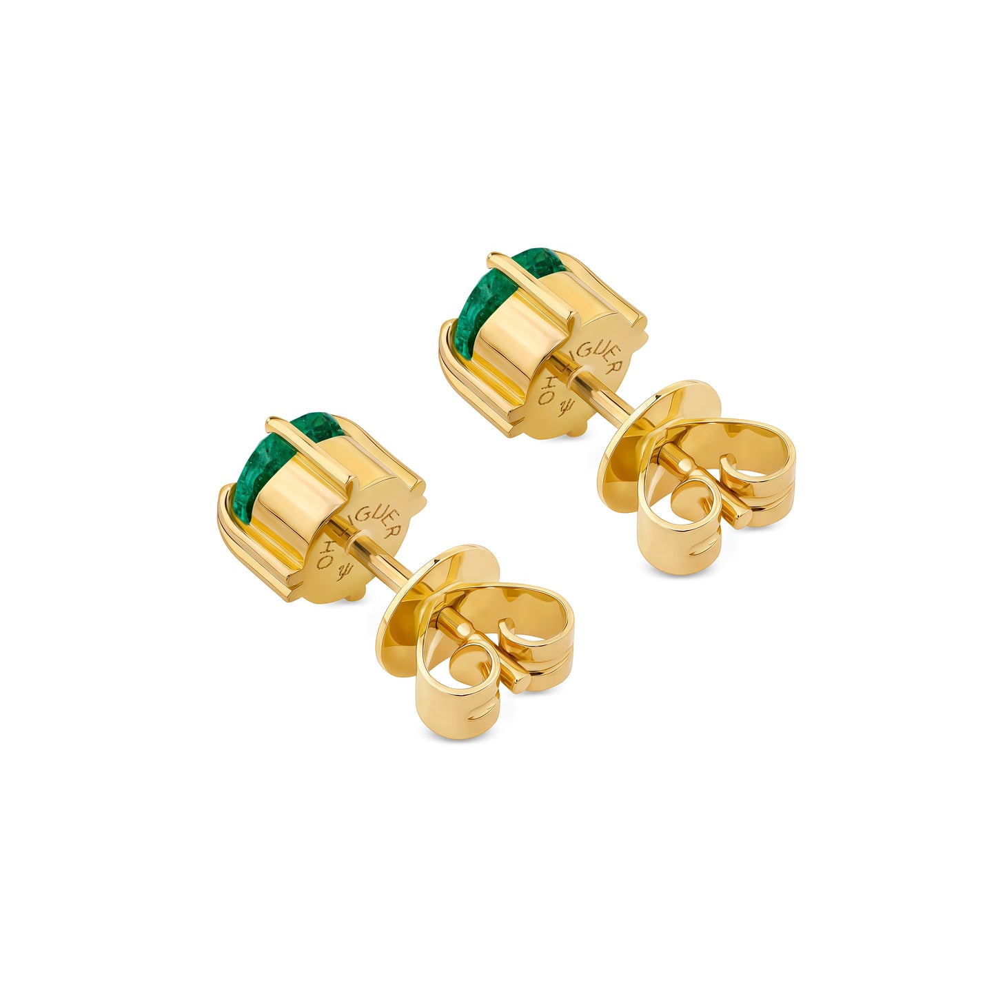 Cushion Cut Bold Icon Studs in 18ct Yellow Gold