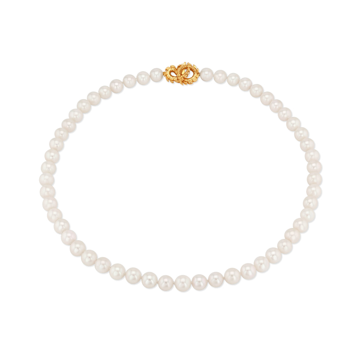 Lover's Croc Pearl Collar with South Sea Pearls in 18ct Rose Gold