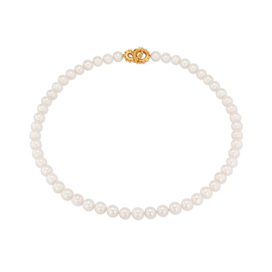 Lover's Croc Pearl Collar with South Sea Pearls in 18ct Rose Gold