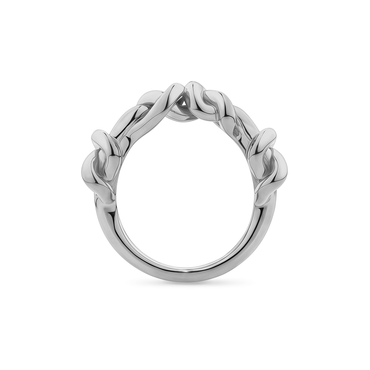 Quad Knot Ring in 18ct White Gold